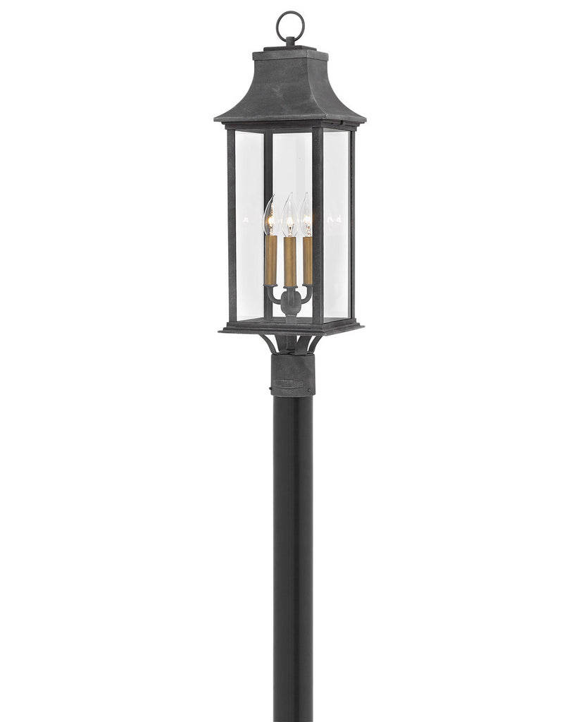 Buy the Adair LED Outdoor Lantern in Aged Zinc by Hinkley ( SKU# 2931DZ-LL )