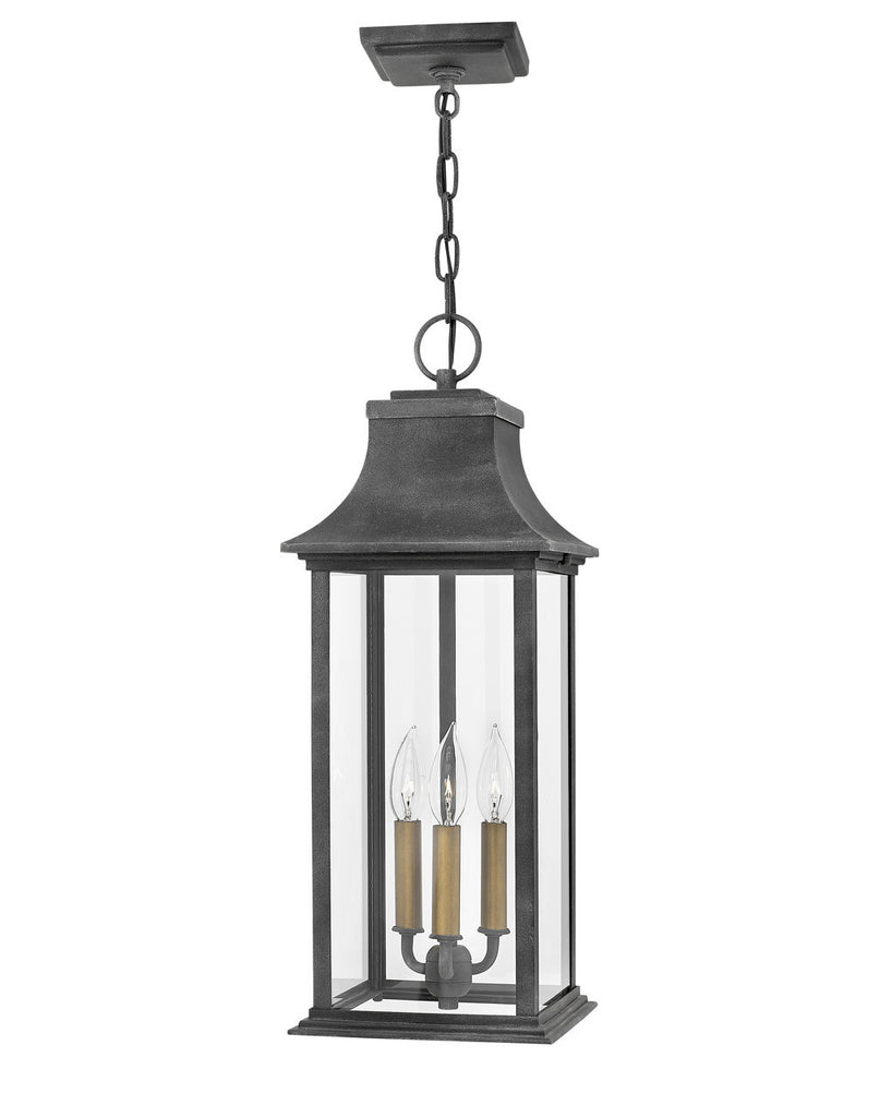 Buy the Adair LED Outdoor Lantern in Aged Zinc by Hinkley ( SKU# 2932DZ-LL )