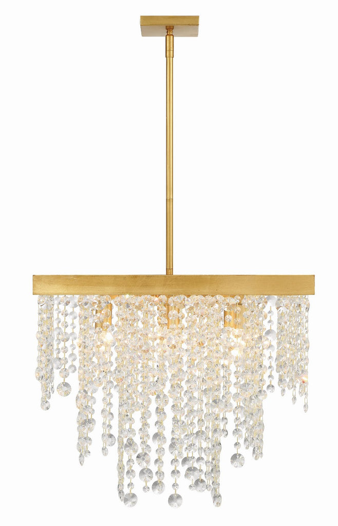 Buy the Winham Eight Light Chandelier in Antique Gold by Crystorama ( SKU# WIN-618-GA-CL-MWP )