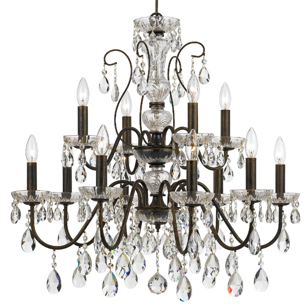 Buy the Butler 12 Light Chandelier in English Bronze by Crystorama ( SKU# 3029-EB-CL-MWP )