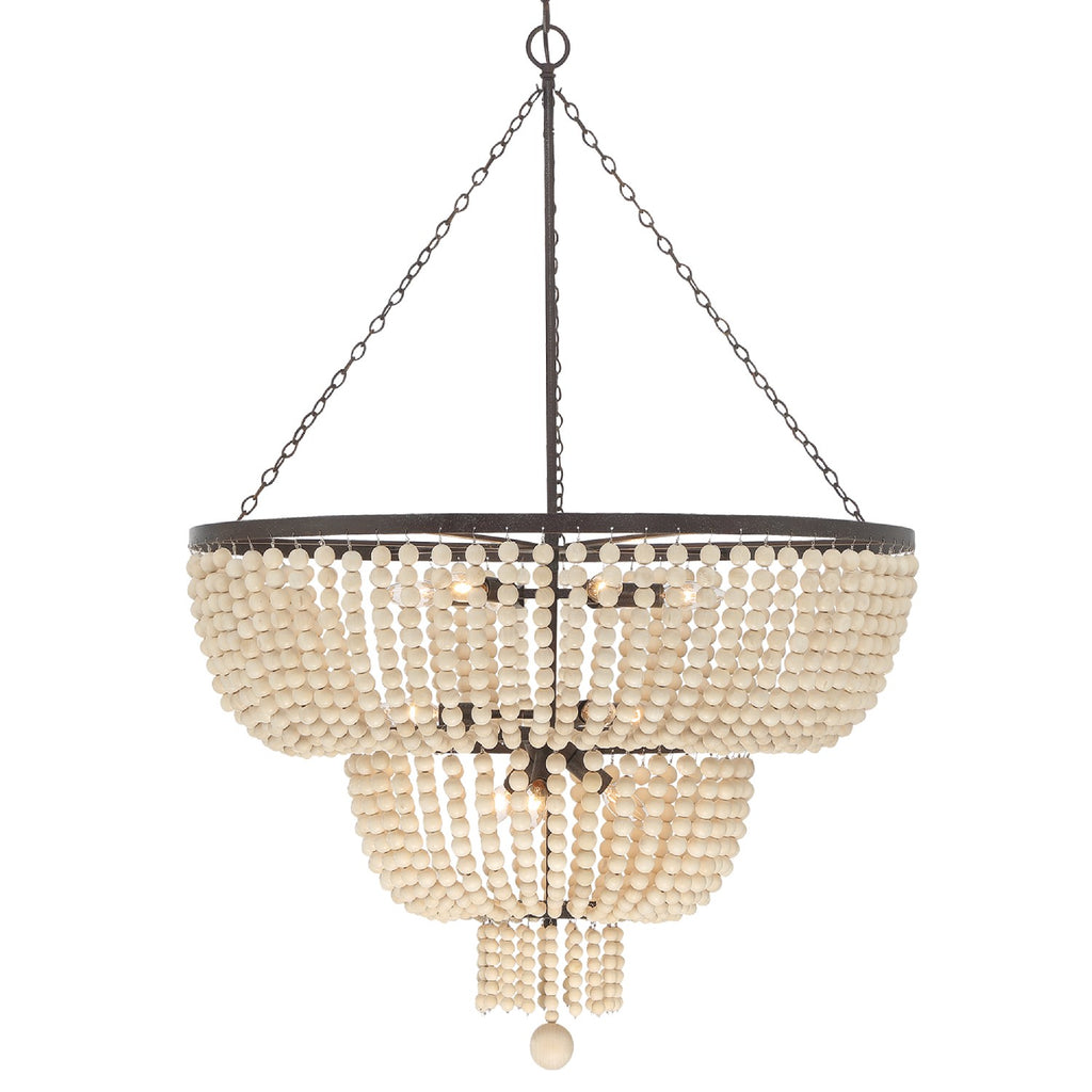 Buy the Rylee 12 Light Chandelier in Forged Bronze by Crystorama ( SKU# 612-FB )