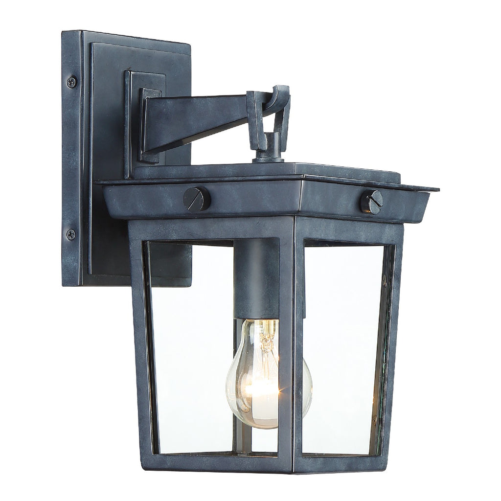 Buy the Belmont One Light Outdoor Wall Mount in Graphite by Crystorama ( SKU# BEL-A8061-GE )