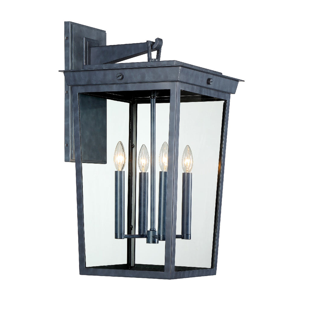 Buy the Belmont Four Light Outdoor Wall Mount in Graphite by Crystorama ( SKU# BEL-A8064-GE )