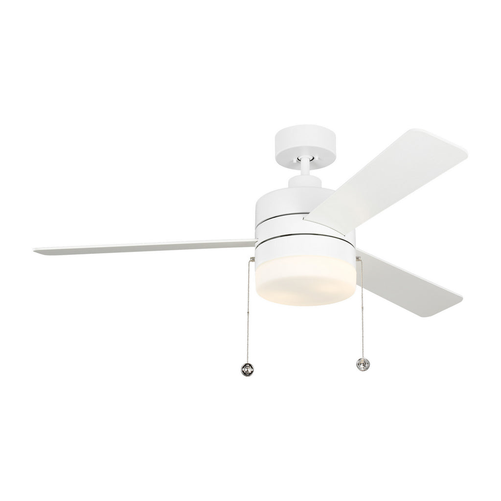 Buy the Syrus 52 52``Ceiling Fan in Matte White by Generation Lighting. ( SKU# 3SY52RZWD )