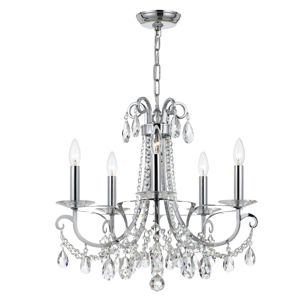 Buy the Othello Five Light Chandelier in Polished Chrome by Crystorama ( SKU# 6825-CH-CL-S )