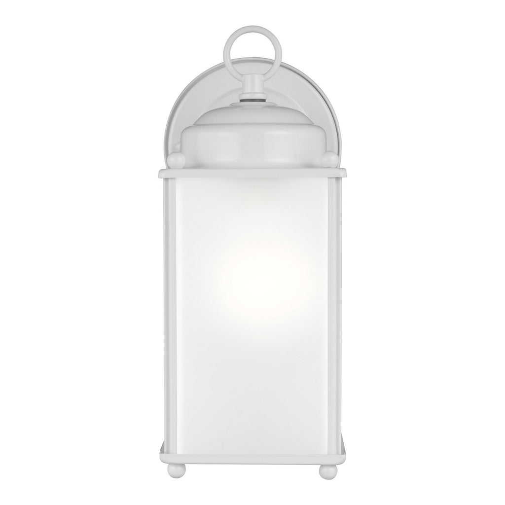 Buy the New Castle One Light Outdoor Wall Lantern in White by Generation Lighting. ( SKU# 8593001-15 )