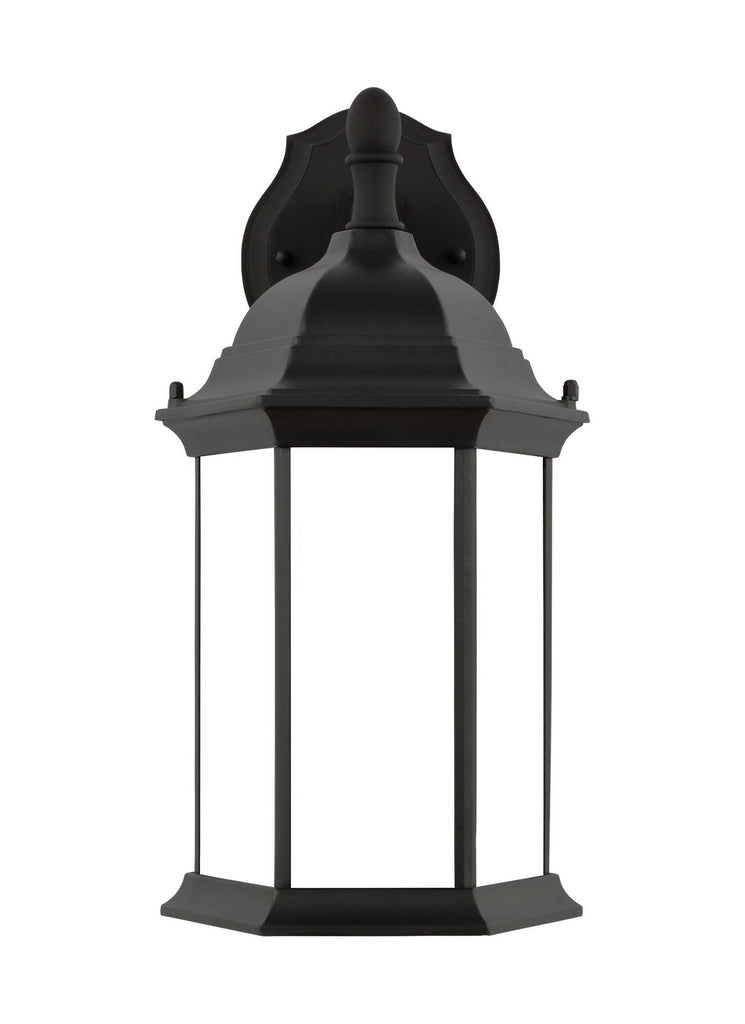 Buy the Sevier One Light Outdoor Wall Lantern in Black by Generation Lighting. ( SKU# 8938751-12 )