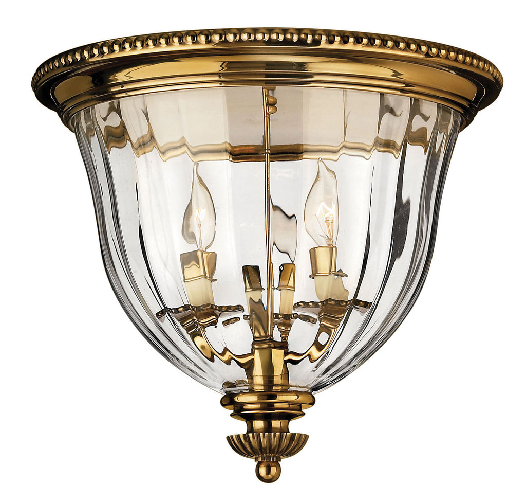 Buy the Cambridge LED Flush Mount in Burnished Brass by Hinkley ( SKU# 3612BB )