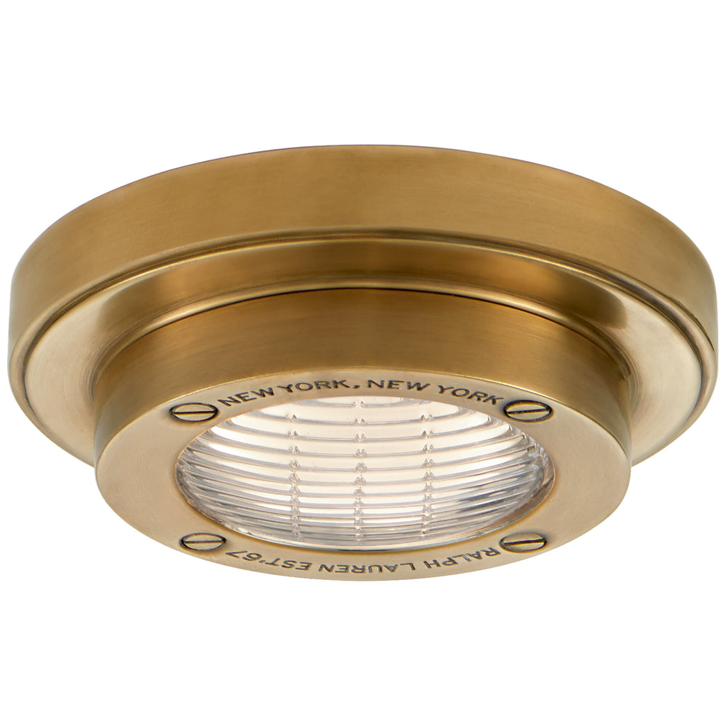 Buy the Grant LED Flush Mount in Natural Brass by Ralph Lauren ( SKU# RL 4127NB )