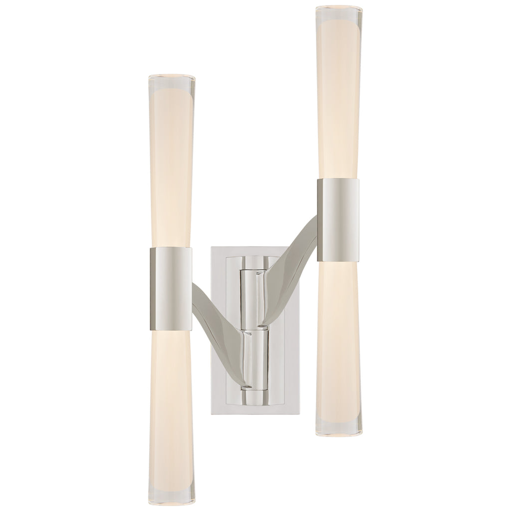 Buy the Brenta LED Wall Sconce in Polished Nickel by Visual Comfort Signature ( SKU# ARN 2471PN-CG )