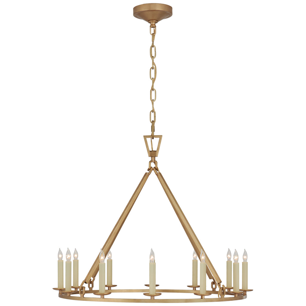 Buy the Darlana Ring 12 Light Chandelier in Antique-Burnished Brass by Visual Comfort Signature ( SKU# CHC 5172AB )