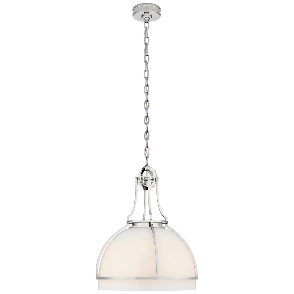 Buy the Gracie LED Pendant in Polished Nickel by Visual Comfort Signature ( SKU# CHC 5482PN-WG )