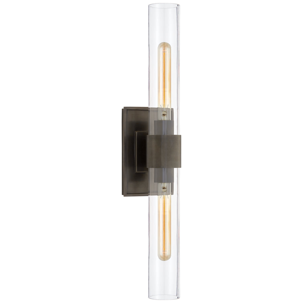 Buy the Presidio Two Light Wall Sconce in Bronze by Visual Comfort Signature ( SKU# S 2164BZ-CG )