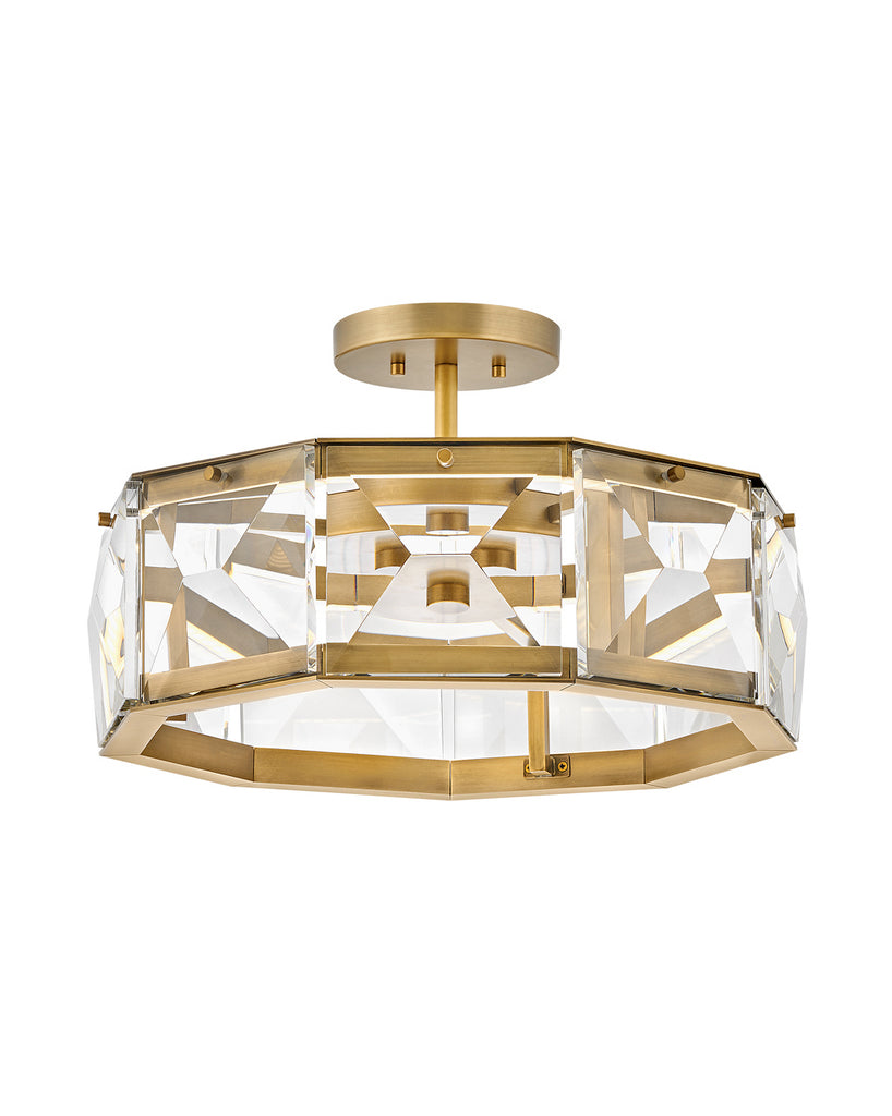 Buy the Jolie LED Semi-Flush Mount in Heritage Brass by Fredrick Ramond ( SKU# FR30103HBR )