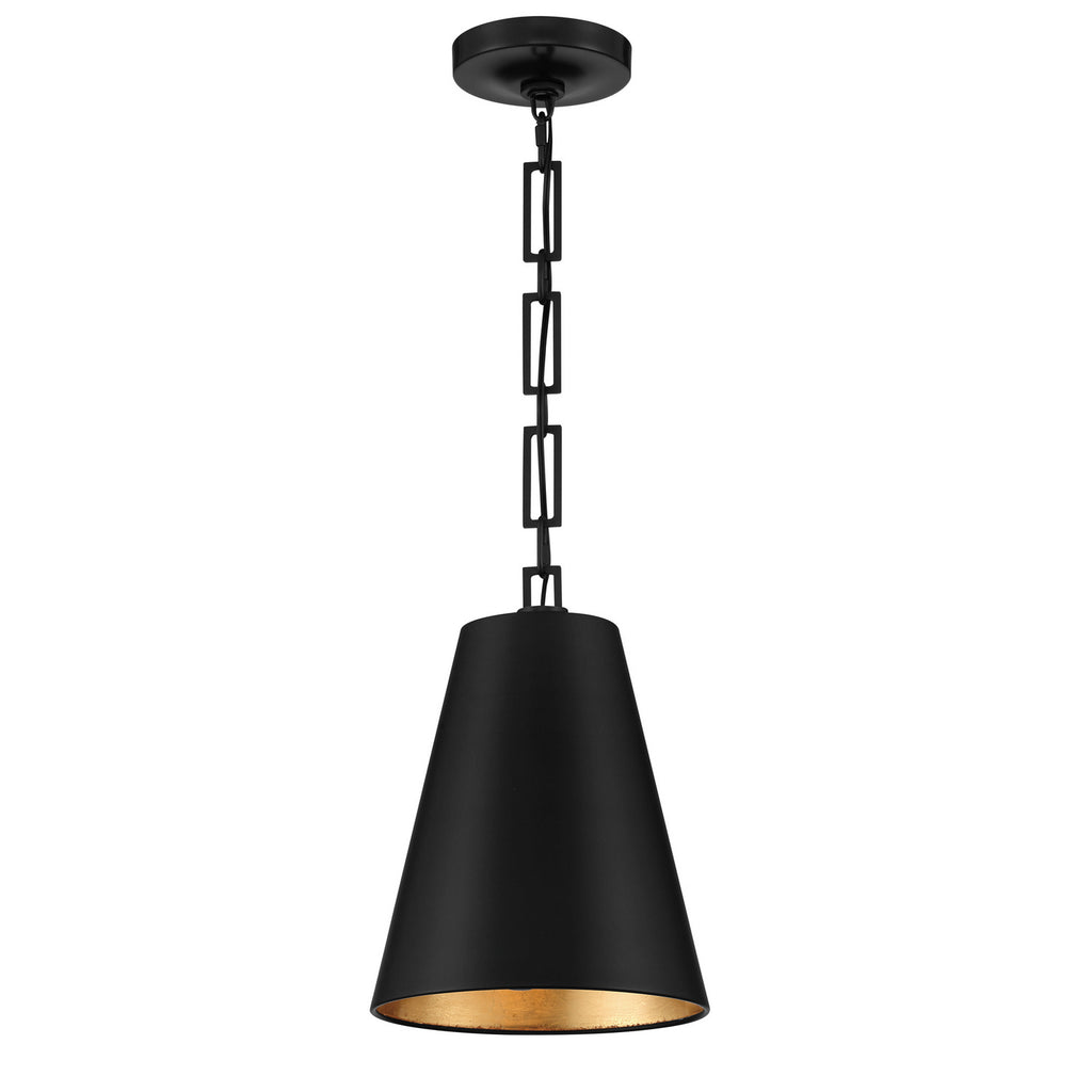 Buy the Alston Two Light Chandelier in Matte Black / Antique Gold by Crystorama ( SKU# 8685-MK-GA )