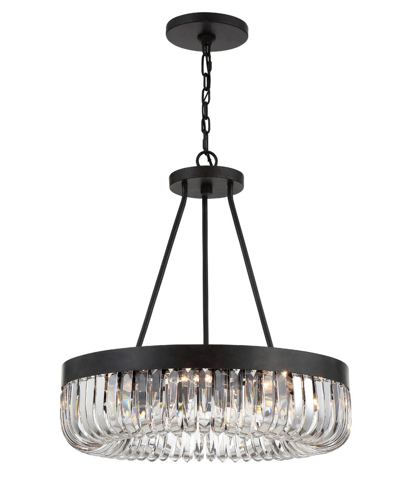 Buy the Alister Eight Light Chandelier in Charcoal Bronze by Crystorama ( SKU# ALI-B2008-CZ )