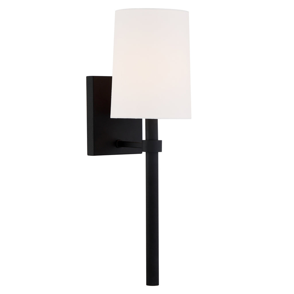 Buy the Bromley One Light Wall Mount in Black Forged by Crystorama ( SKU# BRO-451-BF )
