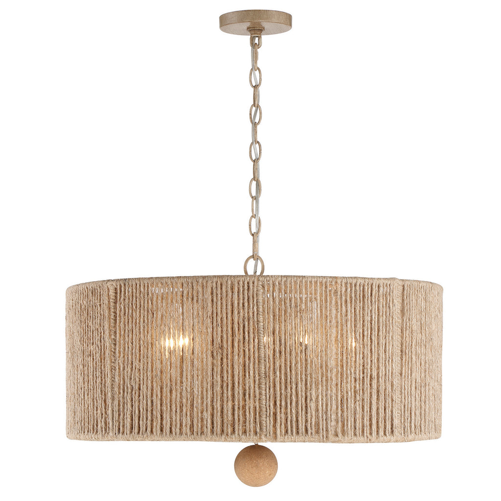 Buy the Jessa Five Light Pendant in Burnished Silver by Crystorama ( SKU# JES-B7105-BS )
