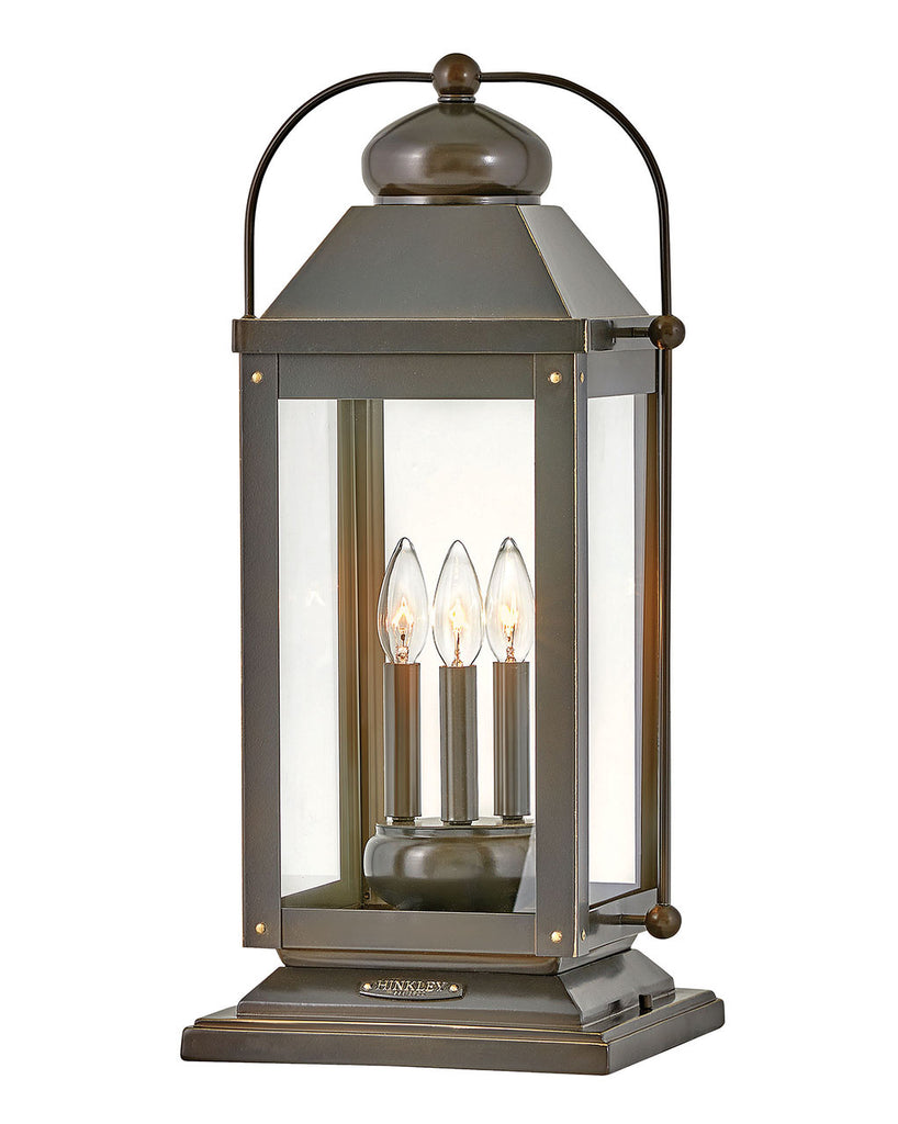 Buy the Anchorage LED Pier Mount in Light Oiled Bronze by Hinkley ( SKU# 1857LZ-LV )