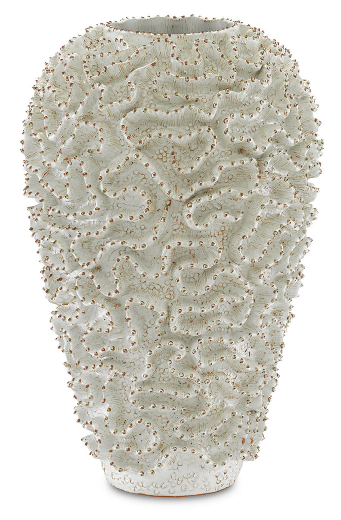 Buy the Swirl Vase in White/Gold by Currey and Company ( SKU# 1200-0297 )