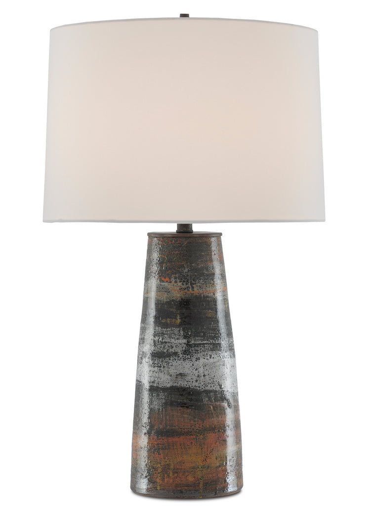 Buy the Zadoc One Light Table Lamp in Terracotta/Natural/Cloud/Black by Currey and Company ( SKU# 6000-0571 )