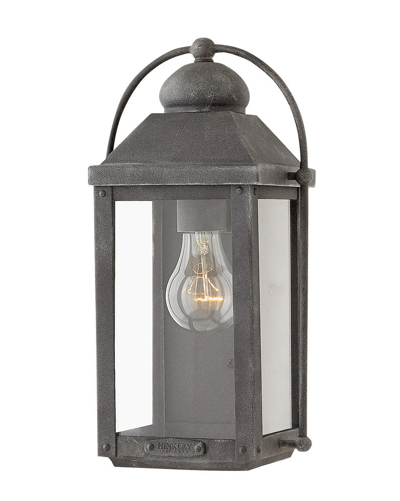 Buy the Anchorage LED Wall Mount in Aged Zinc by Hinkley ( SKU# 1850DZ-LL )
