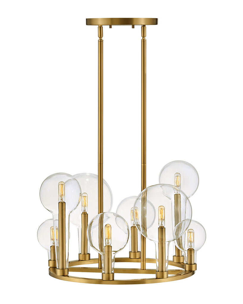 Buy the Alchemy LED Chandelier in Lacquered Brass by Hinkley ( SKU# 30526LCB )