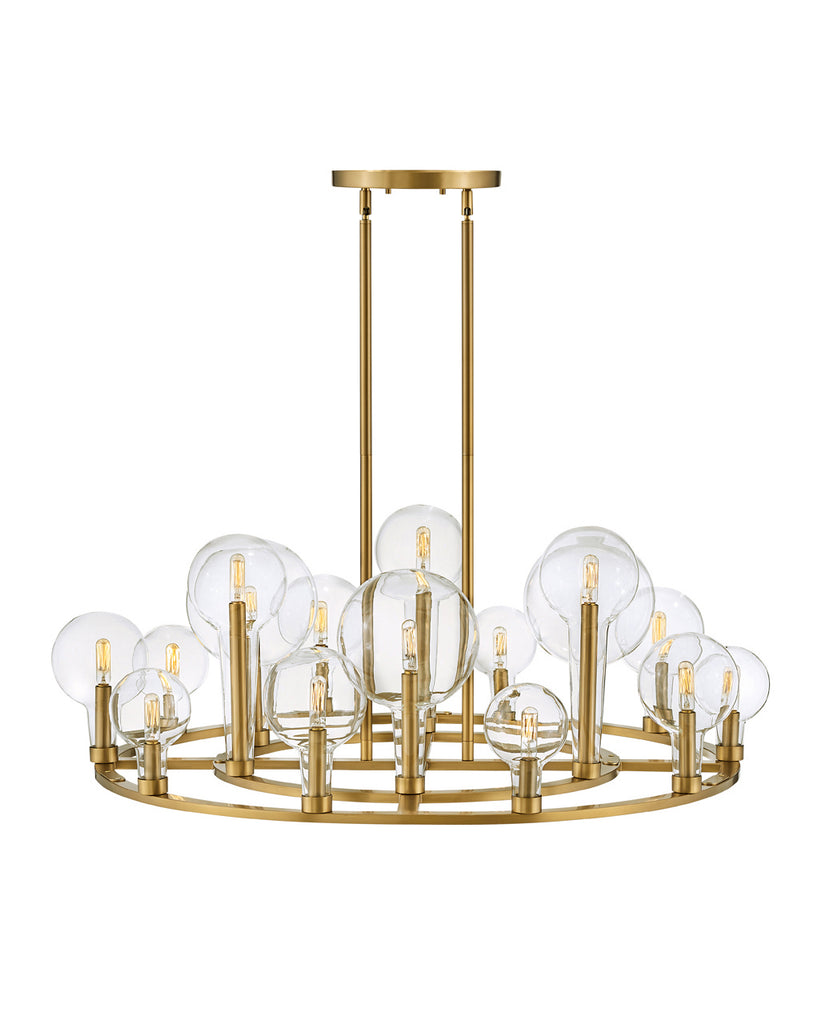 Buy the Alchemy LED Chandelier in Lacquered Brass by Hinkley ( SKU# 30529LCB )