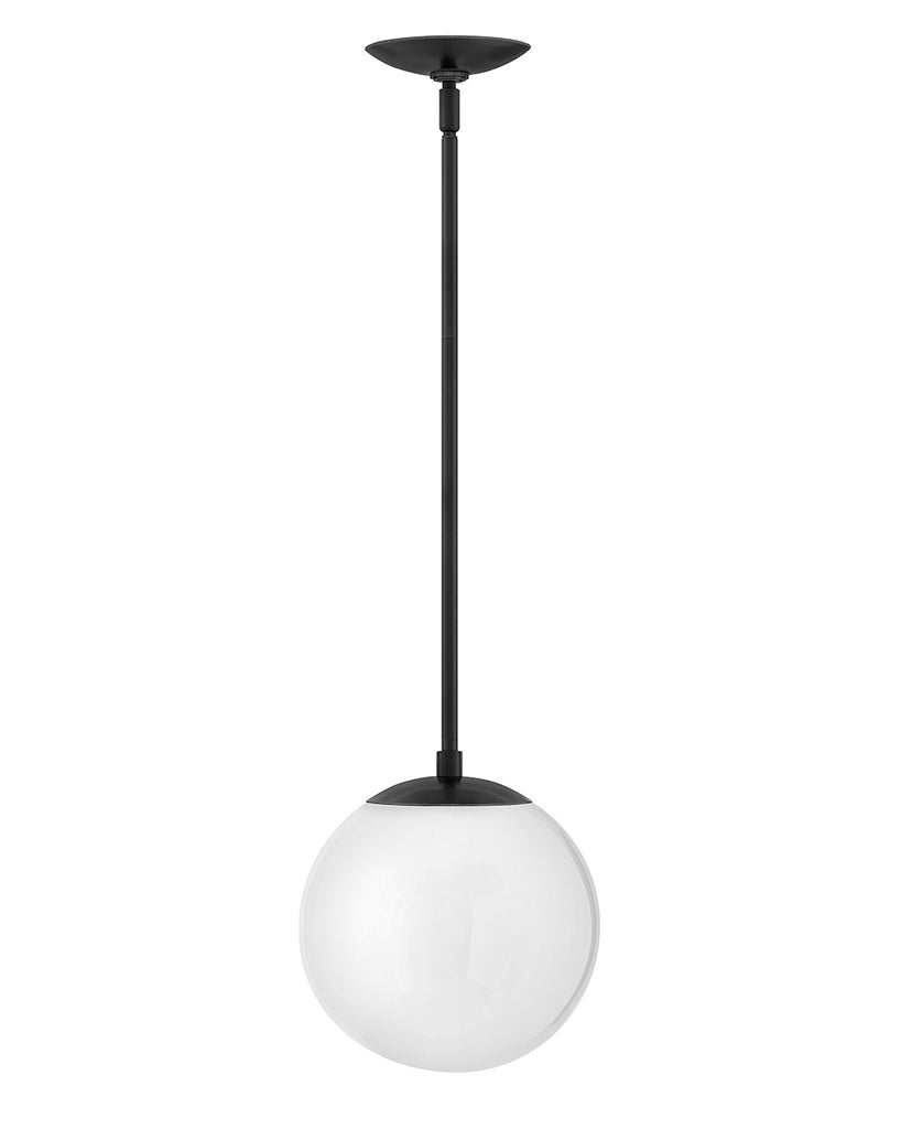 Buy the Warby LED Pendant in Black with White glass by Hinkley ( SKU# 3747BK-WH )