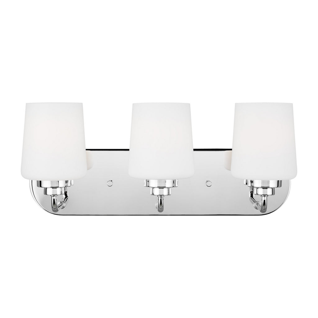 Buy the Windom Three Light Wall / Bath in Chrome by Generation Lighting. ( SKU# 4402803-05 )