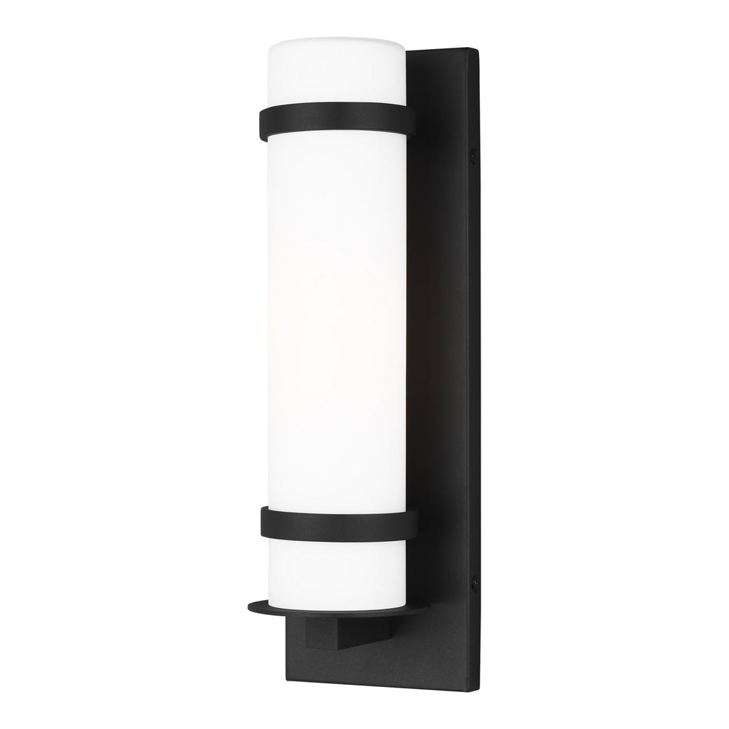 Buy the Alban One Light Outdoor Wall Lantern in Black by Generation Lighting. ( SKU# 8518301-12 )