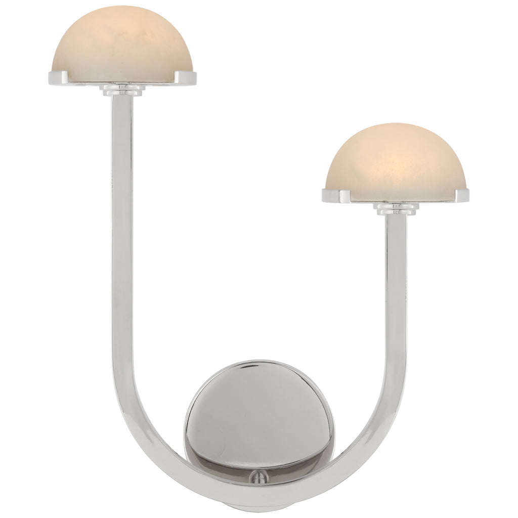 Buy the Pedra LED Wall Sconce in Polished Nickel by Visual Comfort Signature ( SKU# KW 2623PN-ALB )