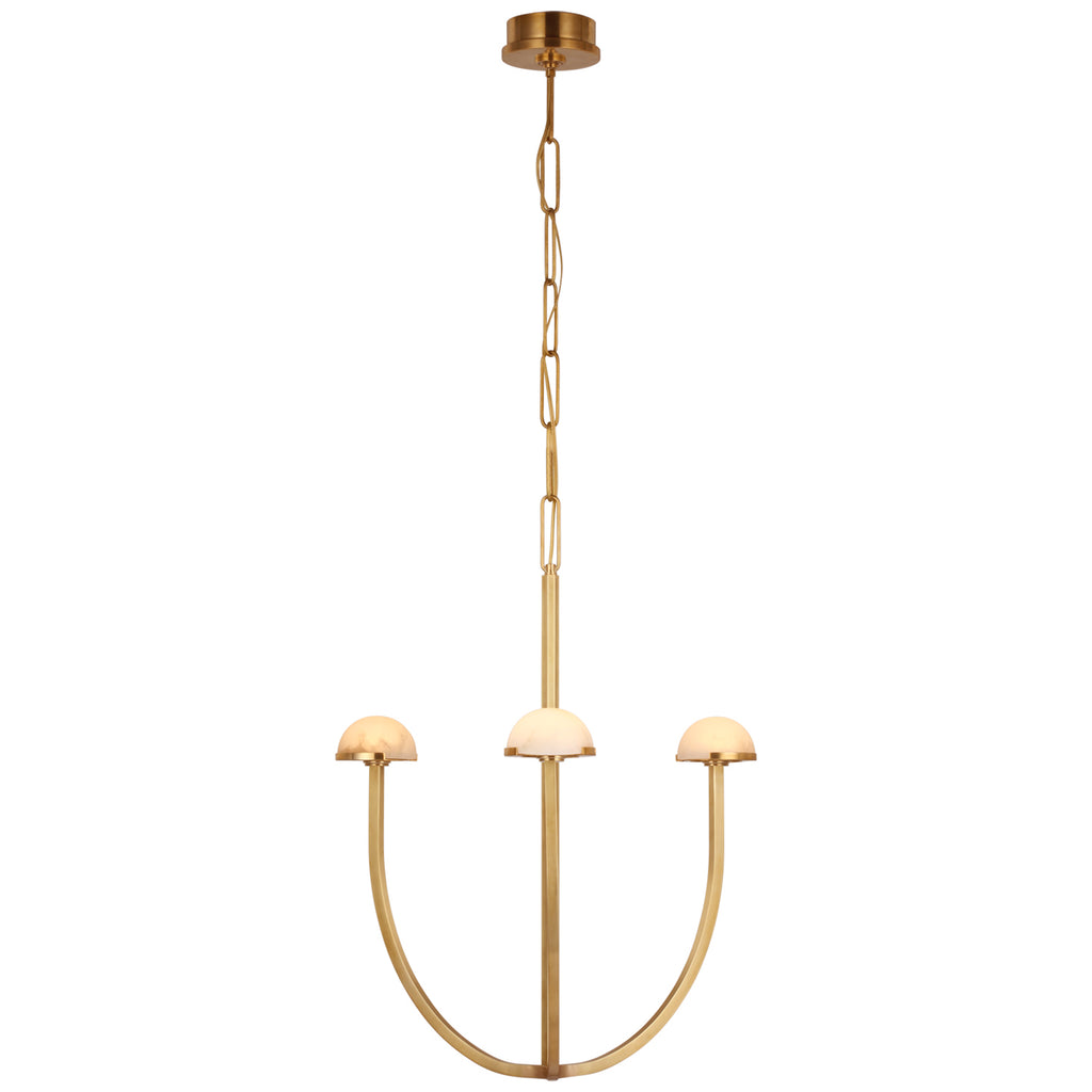 Buy the Pedra LED Chandelier in Antique-Burnished Brass by Visual Comfort Signature ( SKU# KW 5620AB-ALB )