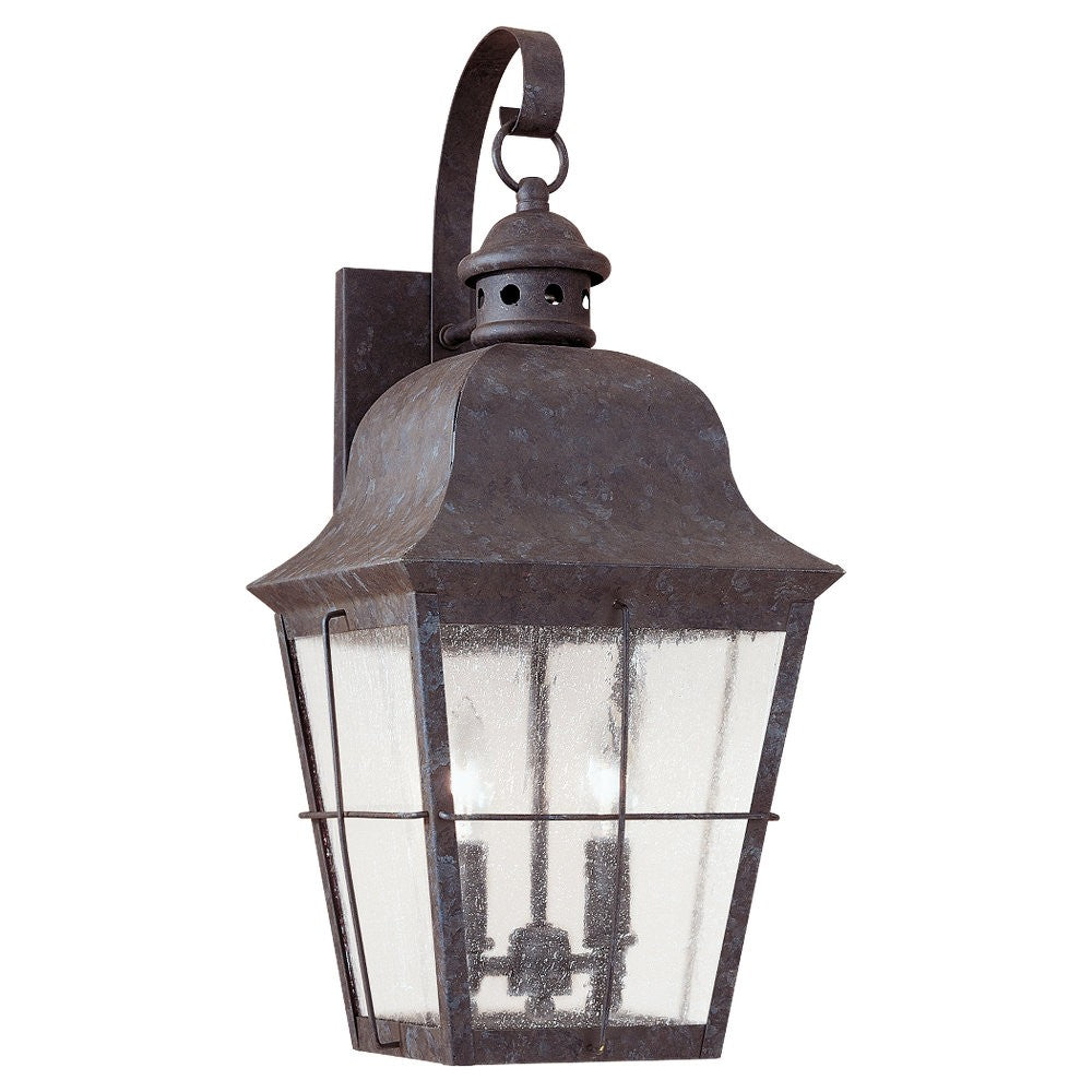 Buy the Chatham Two Light Outdoor Wall Lantern in Oxidized Bronze by Generation Lighting. ( SKU# 8463-46 )
