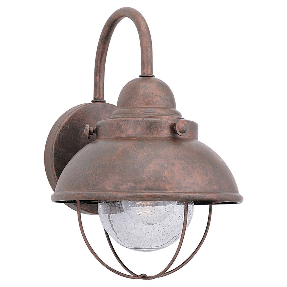 Buy the Sebring One Light Outdoor Wall Lantern in Weathered Copper by Generation Lighting. ( SKU# 8870-44 )