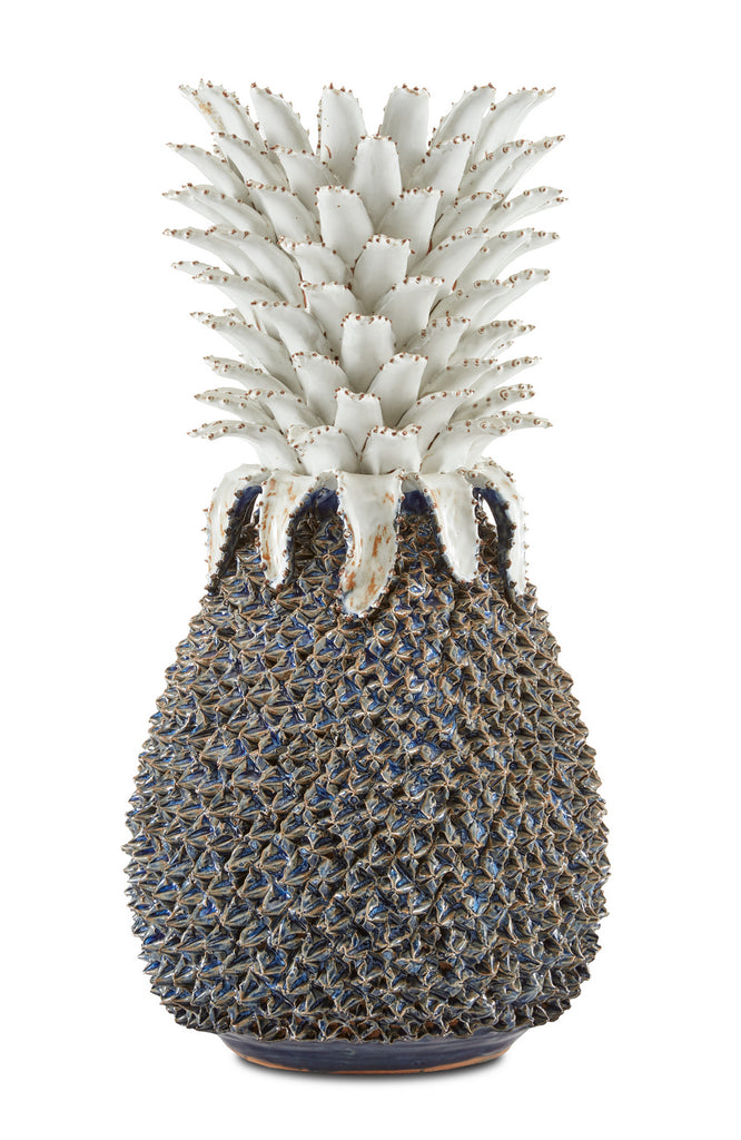 Buy the Waikiki Pineapple in Blue/White by Currey and Company ( SKU# 1200-0481 )