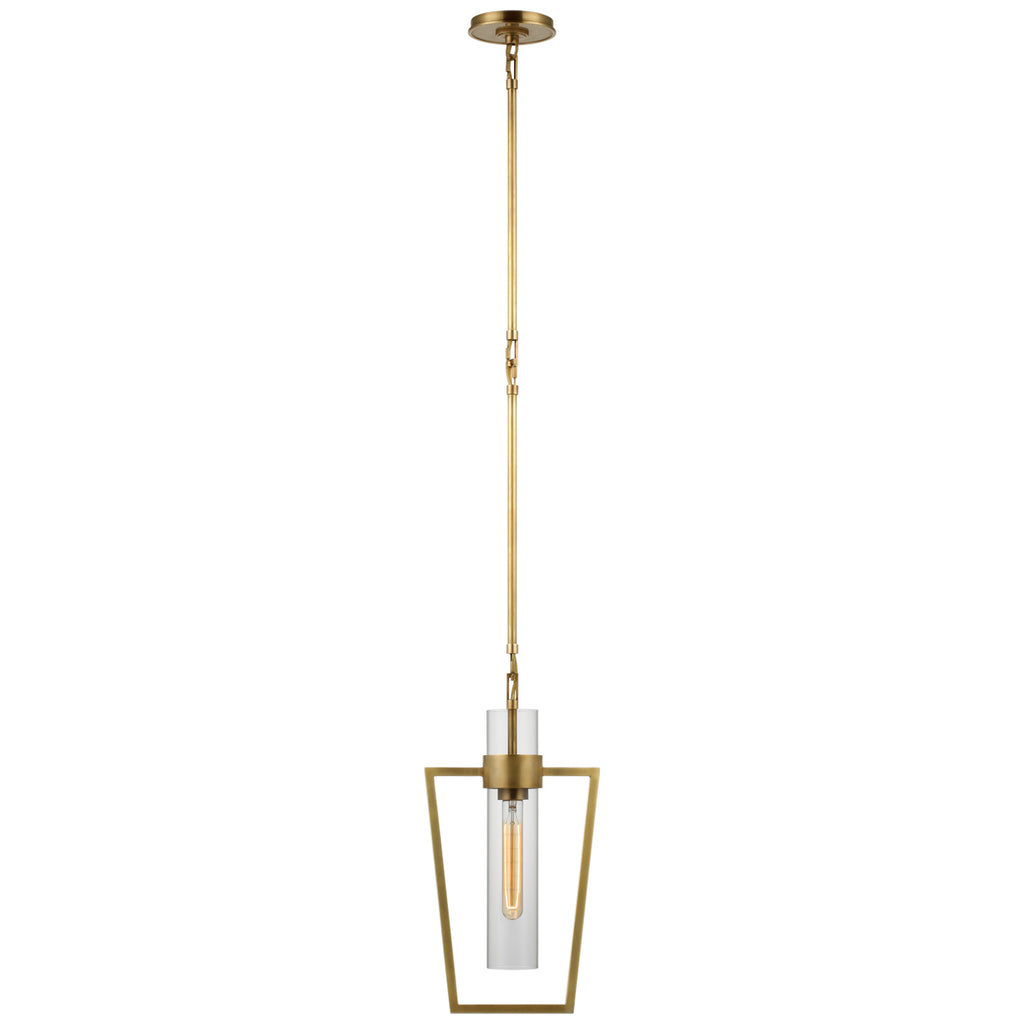 Buy the Presidio LED Pendant in Hand-Rubbed Antique Brass by Visual Comfort Signature ( SKU# S 5676HAB-CG )