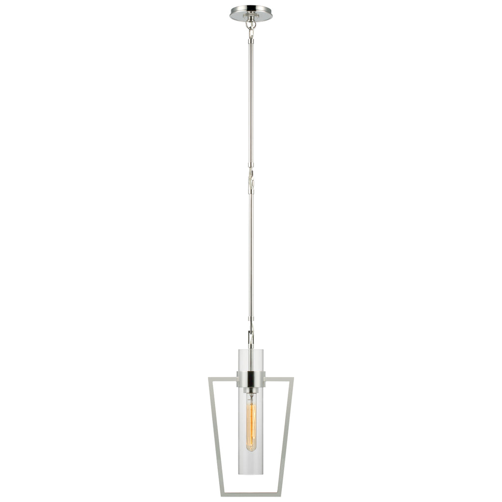 Buy the Presidio LED Pendant in Polished Nickel by Visual Comfort Signature ( SKU# S 5676PN-CG )