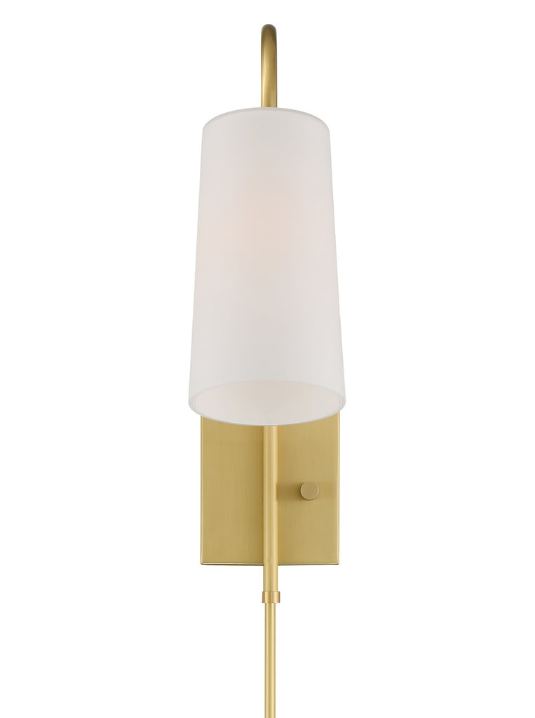Buy the Alexa One Light Wall Mount in Aged Brass by Crystorama ( SKU# ALX-4501-AG )