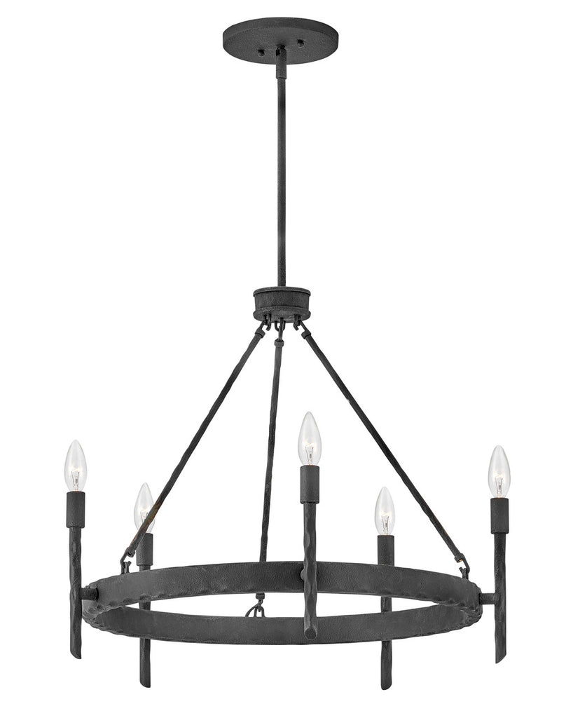 Buy the Tress LED Pendant in Forged Iron by Hinkley ( SKU# 3675FE )