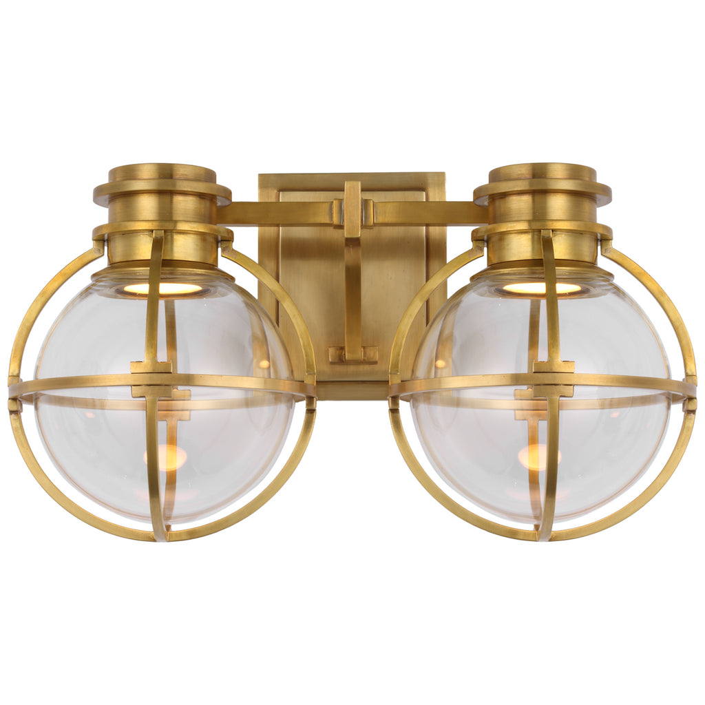 Buy the Gracie LED Wall Sconce in Antique-Burnished Brass by Visual Comfort Signature ( SKU# CHD 2482AB-CG )