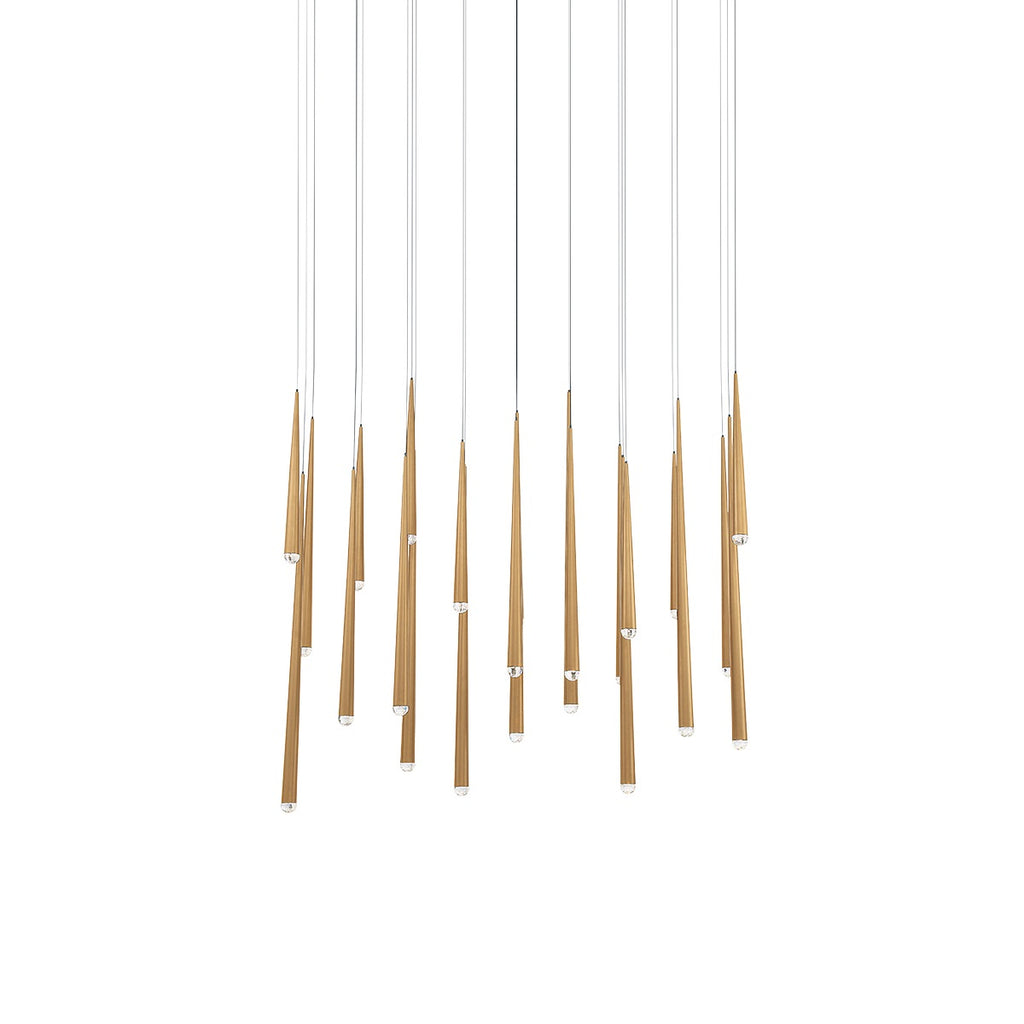 Buy the Cascade LED Pendant in Aged Brass by Modern Forms ( SKU# PD-41723L-AB )