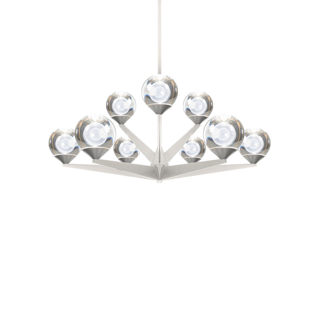 Buy the Double Bubble LED Chandelier in Satin Nickel by Modern Forms ( SKU# PD-82027-SN )