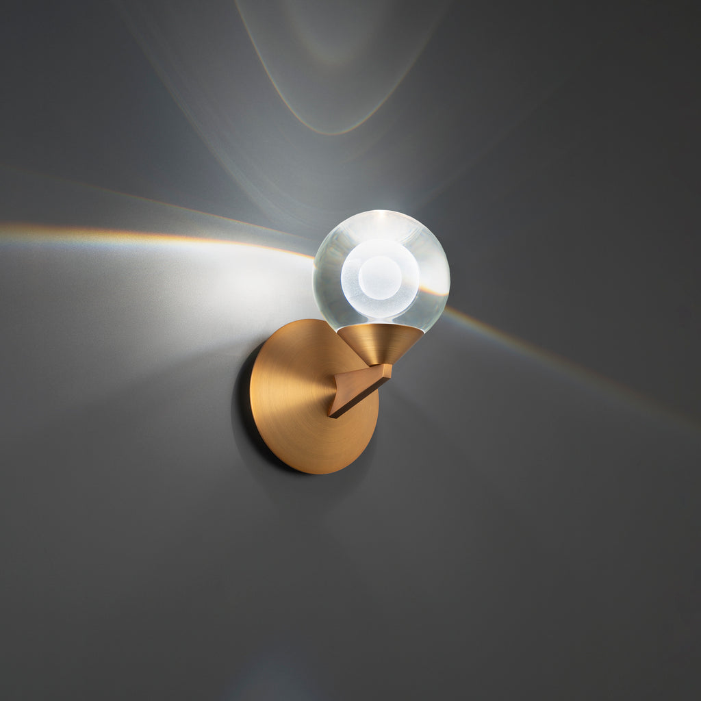 Buy the Double Bubble LED Wall Sconce in Aged Brass by Modern Forms ( SKU# WS-82006-AB )