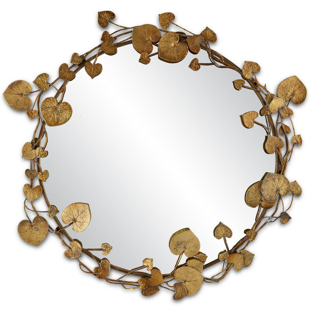 Buy the Vinna Mirror in Antique Brass/Mirror by Currey and Company ( SKU# 1000-0116 )