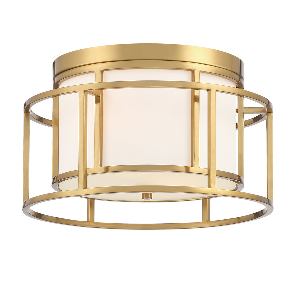 Buy the Hulton Two Light Ceiling Mount in Luxe Gold by Crystorama ( SKU# 9590-LG )