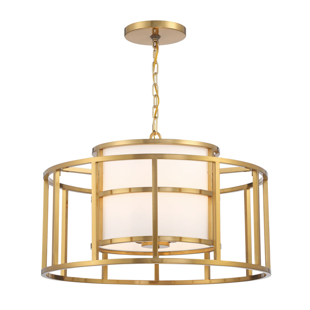 Buy the Hulton Five Light Chandelier in Luxe Gold by Crystorama ( SKU# 9595-LG )