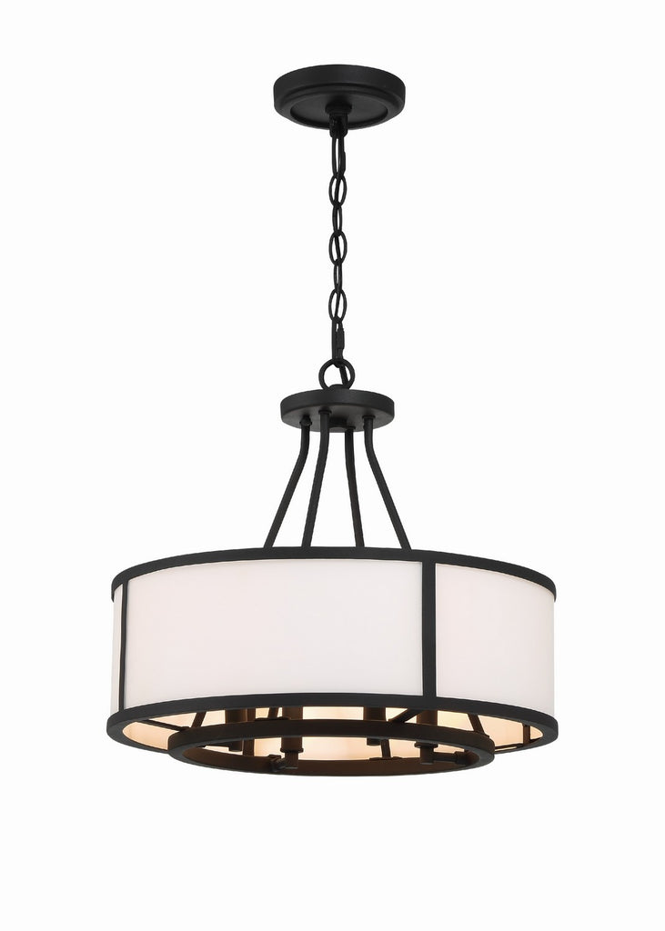 Buy the Bryant Four Light Chandelier in Black Forged by Crystorama ( SKU# BRY-8004-BF )