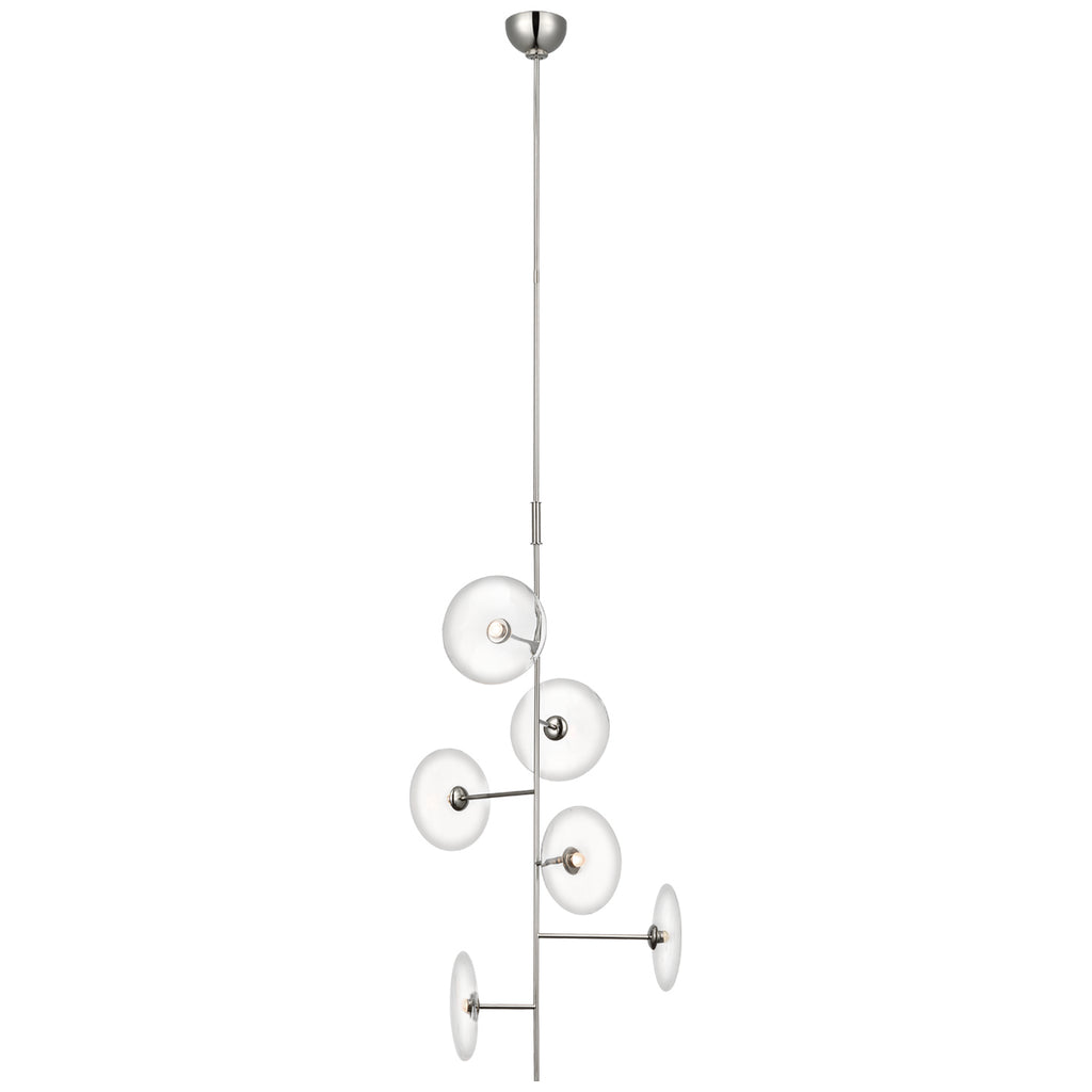 Buy the Calvino LED Chandelier in Polished Nickel by Visual Comfort Signature ( SKU# S 5691PN-CG )
