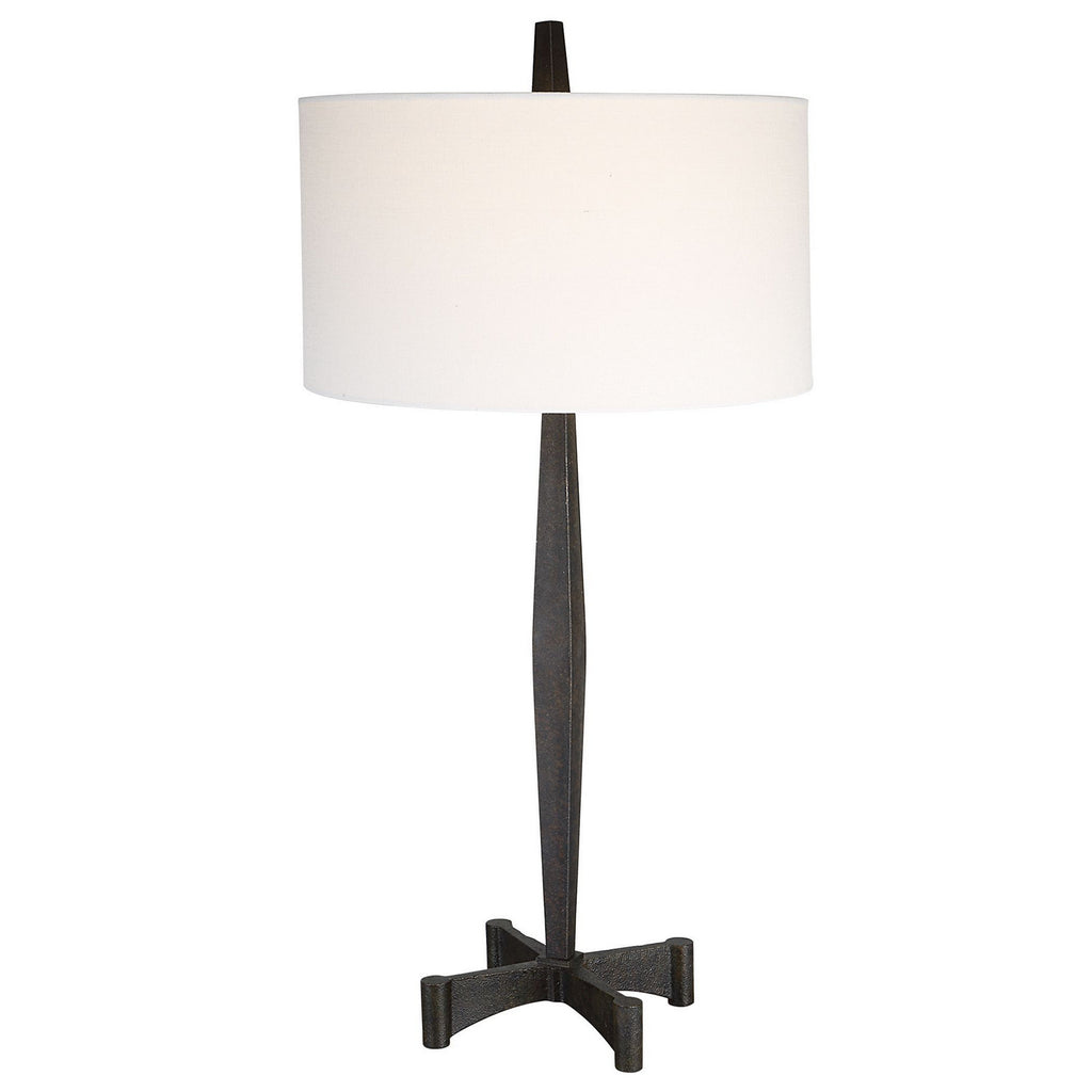 Counteract One Light Table Lamp in Aged Black by Uttermost ( SKU# 30157-1 )